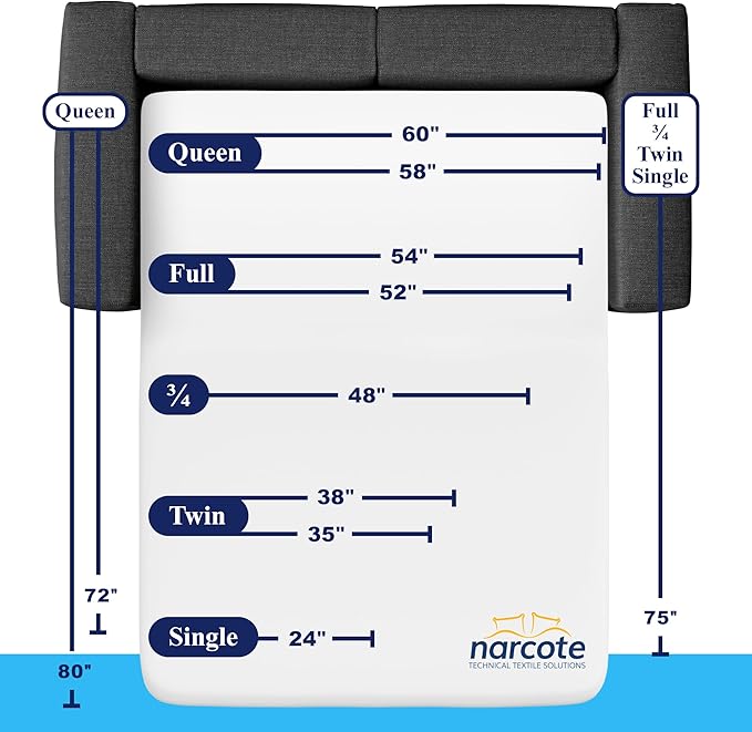 Allersoft| Queen Sleeper Sofa Mattress Cover with Secure Locking Zipper. Creates a Natural Seal On All Sides of Your Pull-Out Sofa Mattress from Liquids, Dust, Pet Dander, Pollen & More-2 Pack