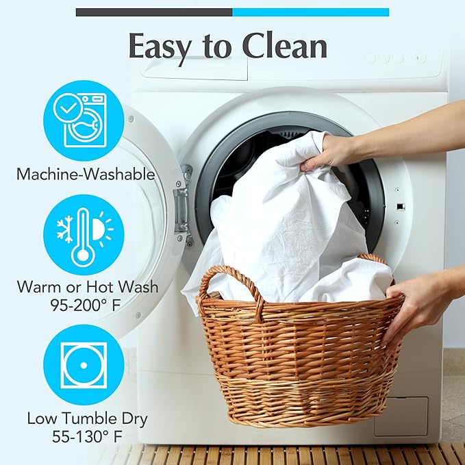 Handy Laundry Waterproof Mattress Protector – Breathable, Machine-Washable Mattress Cover – Perfect for Kids, Adults, and Pets – Extends Mattress Life. (Twin Size)