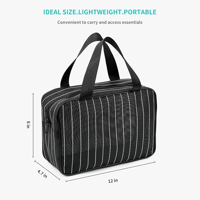 REDSINDA Mesh Shower Caddy Bag for Bathroom Gym Camping Portable Travel Mesh Toiletry Bag for Women Men - Image 5
