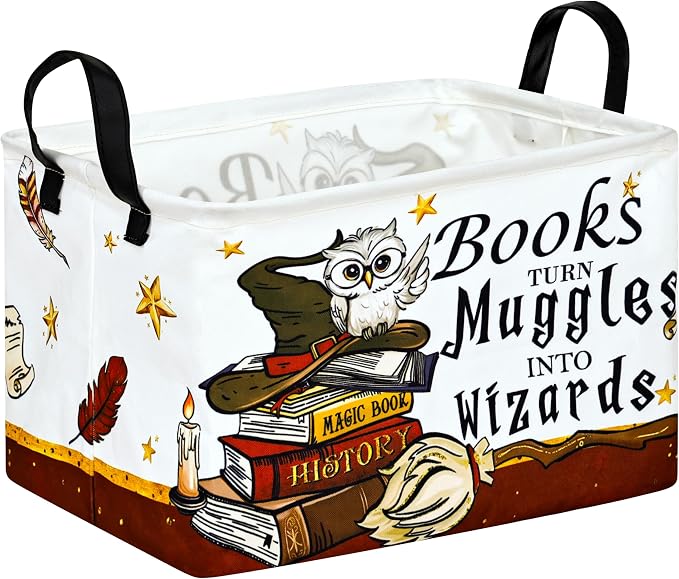 MAIZMZ Kids Reading Book Storage Basket Book Organizer for Nursery Classroom Gifts Toys Storage Bin/Dorm/Kitchen/Pet/Office/Closet/Shelf/Room Decor Storage by Unknown