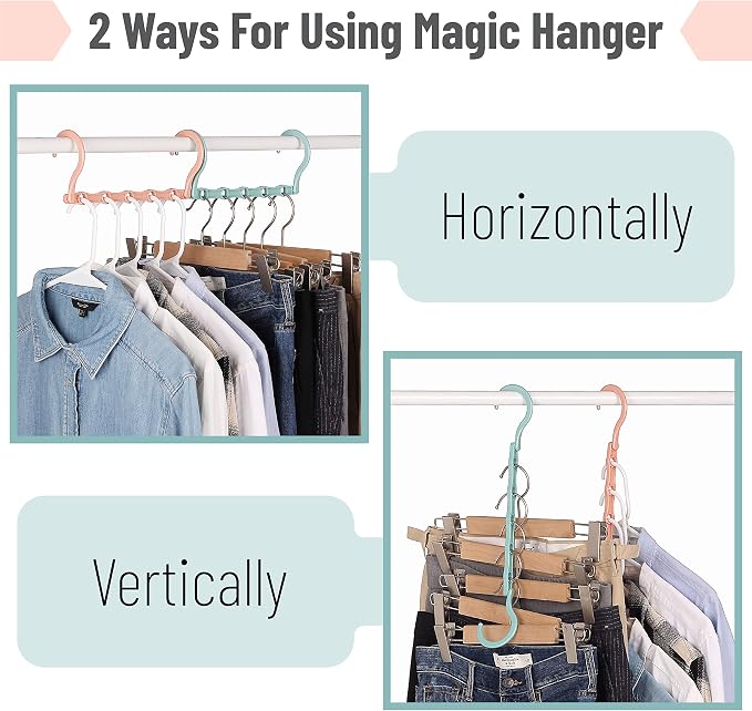 Mr. Pen- Space Saving Hangers, 8 Pack, Boho Colors, Magic Hangers - Image 4