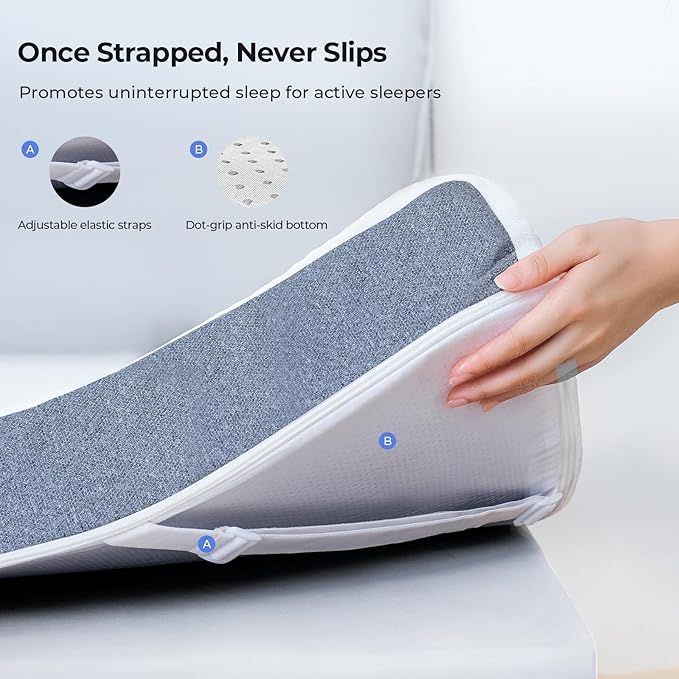 Cooling Mattress Topper King Size 3 Inch, Cooling Gel & Bamboo Charcoal Memory Foam Mattress Topper for Back Pain Relief, Firm Dual-Layer Foam Bed Pad with Removable Cover