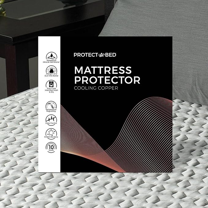 Protect-A-Bed Cooling Copper Infused Mattress Protector, Twin