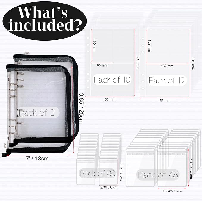 Transparent Jewelry Storage Book Travel Jewelry Organizer Earring Organizer Case Bracelet Holder for Necklace Ring with Anti tarnish Pouches, Pack of 2 - Image 4