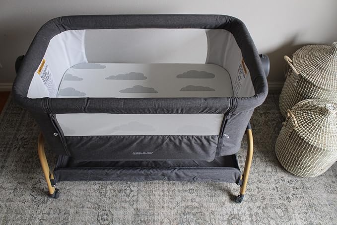 Baby Bassinet Mattress Topper, Waterproof Replacement Pad with Removable & Washable Mattress Covers (for Mika Micky/ANGELBLISS/Koolerthings)