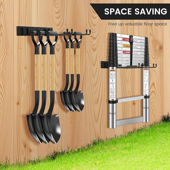 Folding Chair Rack,Metal Folding Chair Storage Rack - 2-Pack,Heavy Duty Design,Garage Organization & Foldable Chair Hanger - Image 7