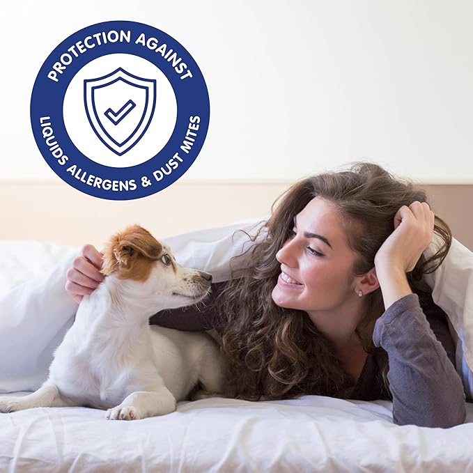 Defend-A-Bed Premium Fitted Waterproof Mattress Pad Washable, Twin Size