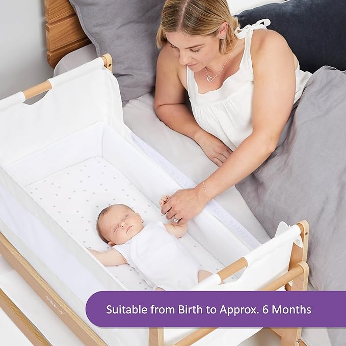 Snuz - Baby Crib Waterproof Mattress Protector for Night Time Accidents, Super Soft and Absorbent Cotton Pad, Hypoallergenic, Machine Washable (30 x 16”)