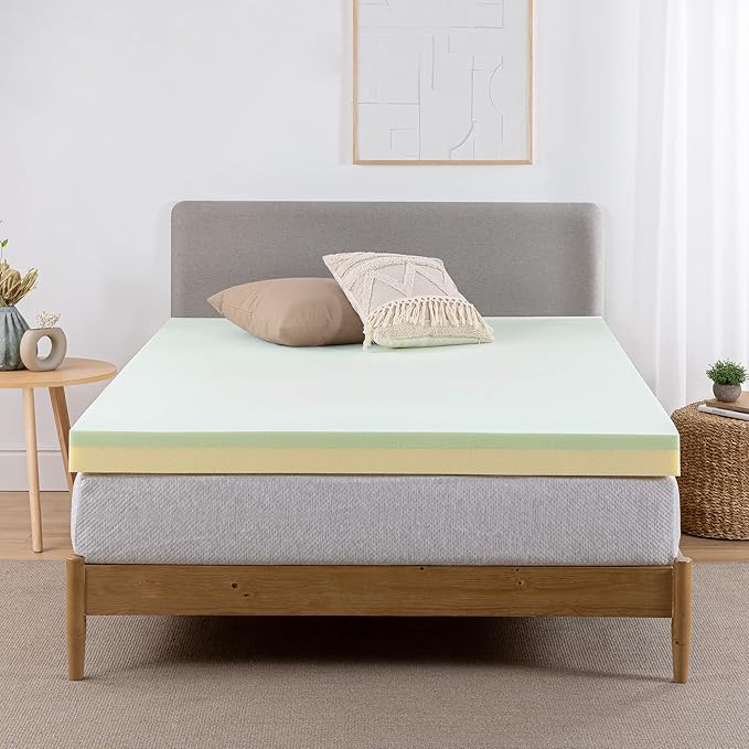 Zinus Green Tea Memory Foam Mattress Toppers, Twin (AZ-GTFT-300T)