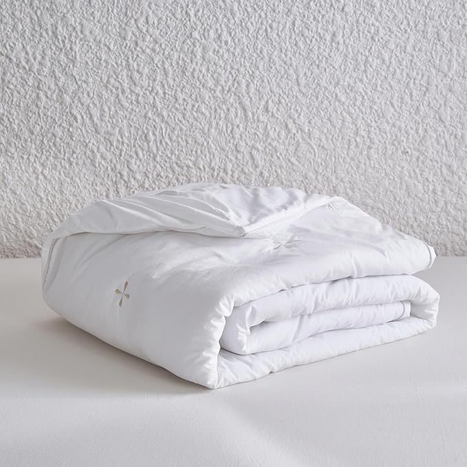 Simple&Opulence Cooling Quilted Mattress Pad – Fitted Sheet Mattress Protector Cover with Elastic Corners, Soft & Breathable, 16 Inch Deep Pocket (White,Queen)