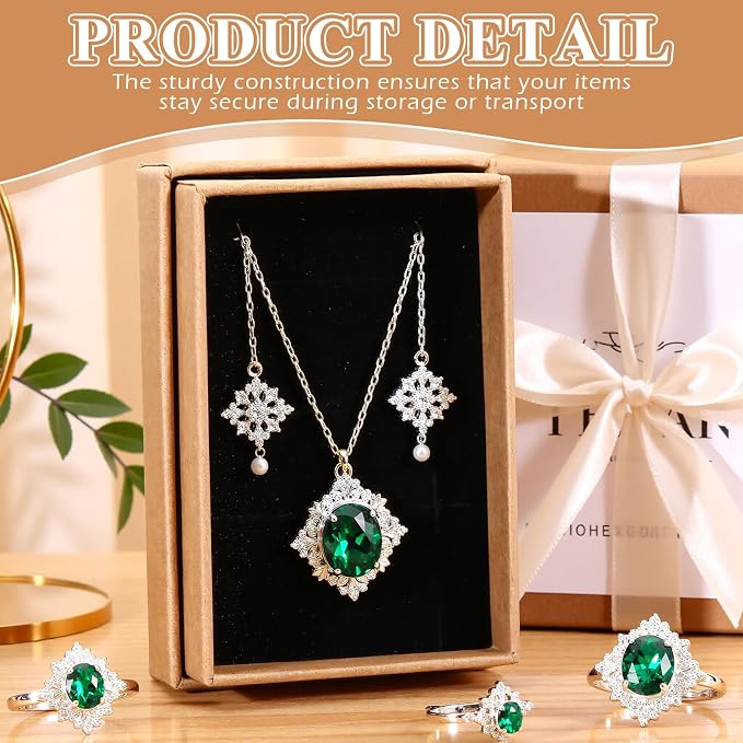 Batiyeer 36 Pcs Cardboard Jewelry Gift Boxes Jewelry Boxes Packaging Small Earring Gift Box with Lids for Necklace Ring Bracelet Party - Image 6