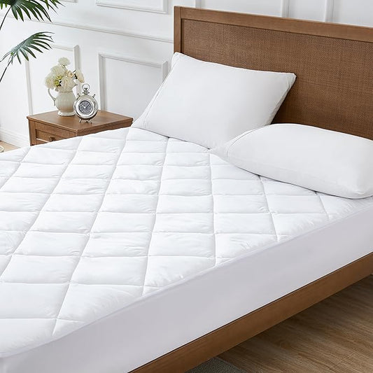 Plush Primaloft® Signature Luxury Down Alternative 400 Thread Count Mattress Pad by Stearns & Foster® (Hypoallergenic) (King)