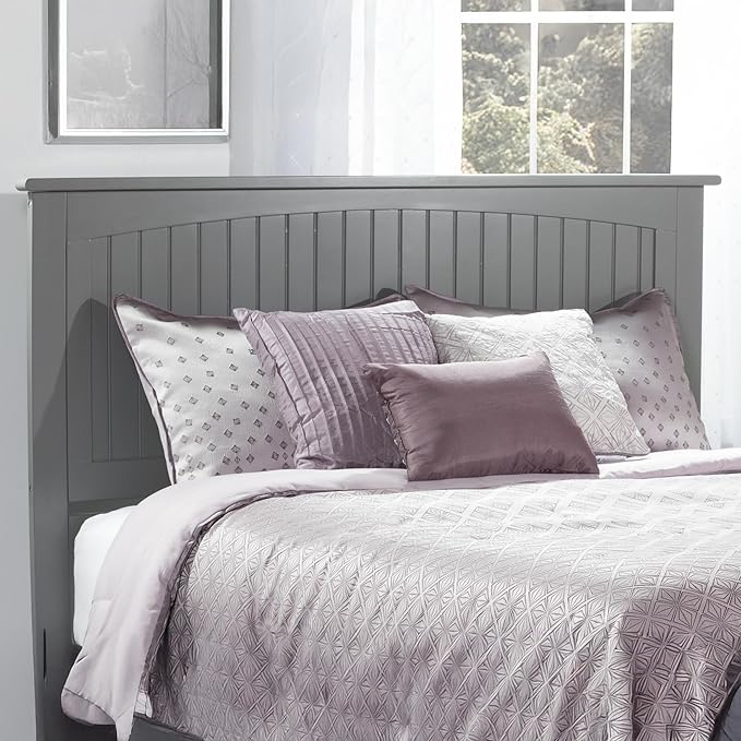 Atlantic Furniture AR282859 Nantucket Headboard, King, Grey