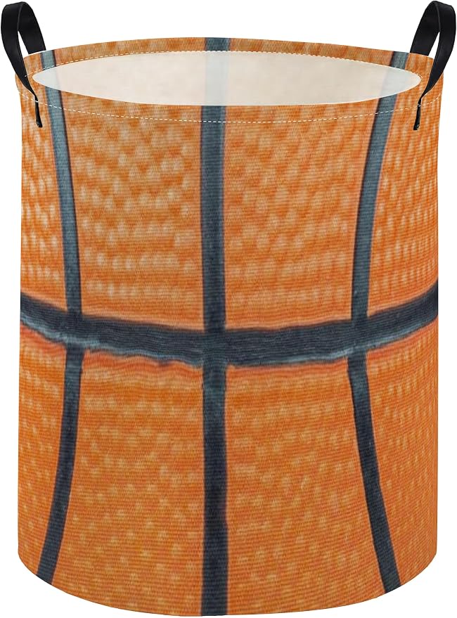 Kids Laundry Basket Basketball Hamper for Nursery Boys Hamper Cute Kids Storage Bin Room Decor for Home(Basketball) by DDBASKET
