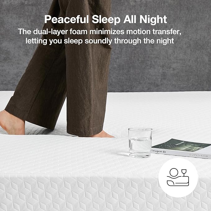 Novilla Full Size Mattress, 12 Inch Memory Foam Mattress Full for Pressure Relief & Comfort Sleep, Natural Fiber Infused for Cooling Refreshing Feel, CertiPUR-US Certified Mattress in a Box, Plush