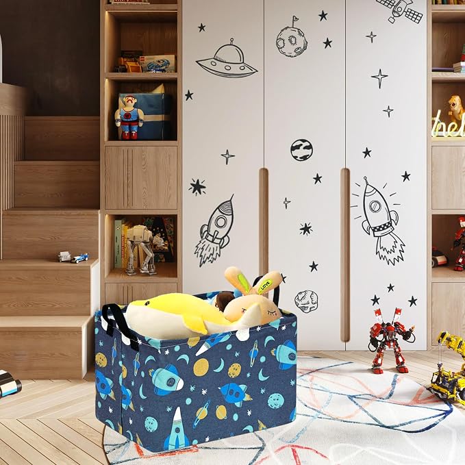 Baby Waterproof Storage Basket Toys Organizer Nursery Bins for Women Kids Hamper for Organizing Home/Dorm/Kitchen/Pet/Office/Closet/Shelf/Room Decor - Image 2