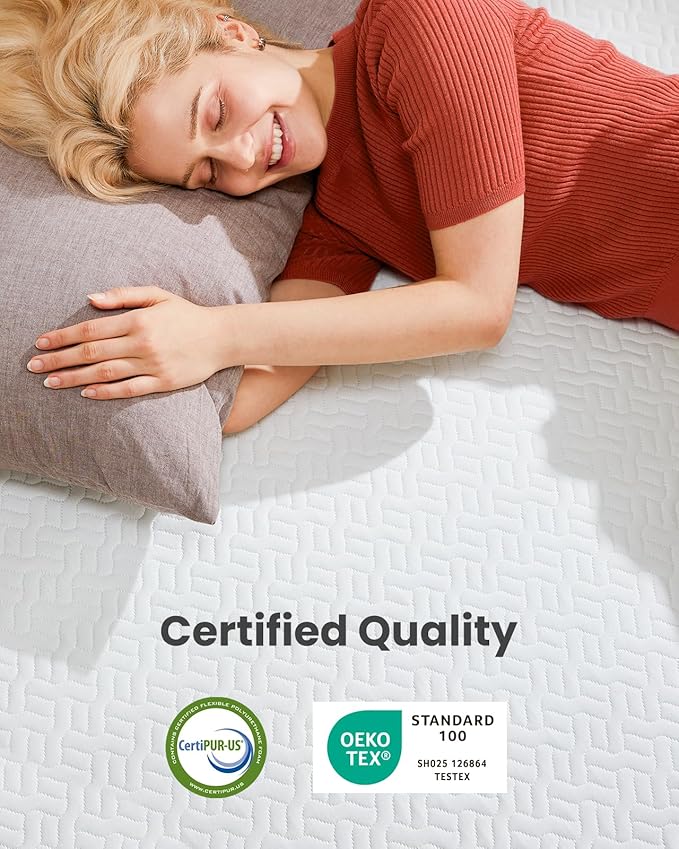 Dreamsmith King Size Mattress Topper - 3 Inch Cooling Gel Memory Foam Mattress Pad for Pressure Relief, Bed Topper with Removable Washable Soft Cover Non-Slip, CertiPUR-US & Oeko-Tex Certified