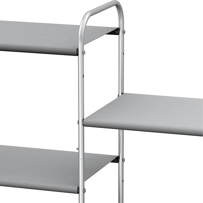 Simple Houseware 4-Tier Shoe Rack Storage Organizer 20-Pair, Grey - Image 6