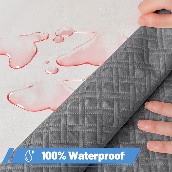 Premium Bamboo Mattress Protector – King Size, Waterproof, & Ultra Soft Breathable Noiseless Washable Bed Mattress Cover for Comfort & Protection MC03KING-LG