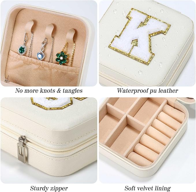 Parima Travel Gifts for Women - Birthday, Mothers Day & Graduation Gifts - Letter D, White - Image 4