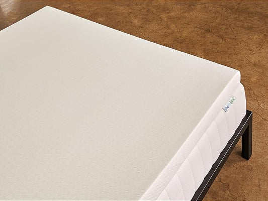 Pure Green Natural Latex Mattress Topper w/Luxury Cover - Medium Firmness - 2 Inch - Cal King Size (GOLS Certified Organic)