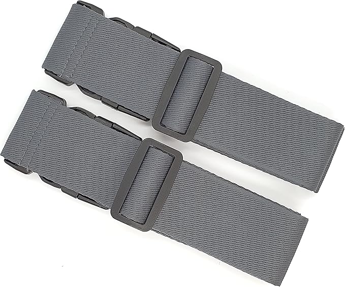 ONE K 2PCS Topper/Memory Foam Mattress Packing Straps for Moving or Storage (60" x 2", Dark Grey)