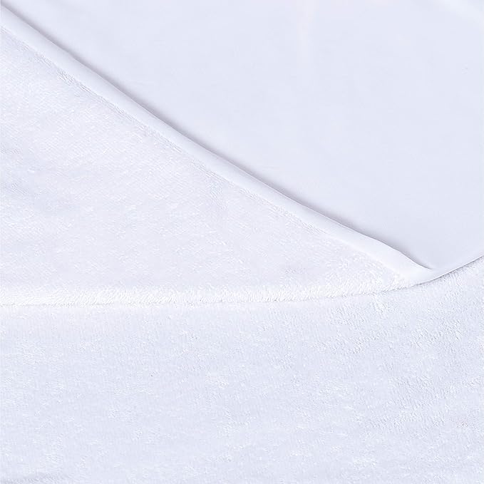 London Fog Premium Waterproof Hypoallergenic White Cotton 1-Piece Full Mattress Protector, basic, 80% Cotton/20% Polyester, for Men and Women, OEKO-TEX Certified Confidence