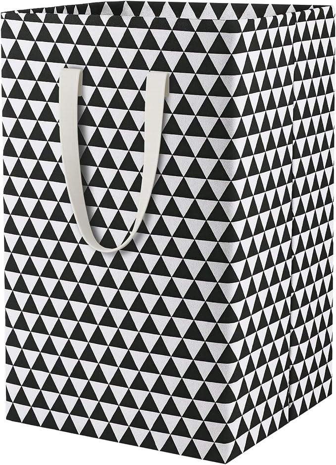 75L Waterproof Laundry Hamper Collapsible Laundry Basket Cotton Handle Laundry Bag Large Clothes Storage Toy Organization for Bathroom Bedroom Laundryroom College Dorms by %E2%80%8ETeLUVHome