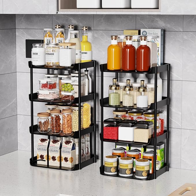 8 Tier Vertical Narrow Shoe Rack, Stackable Tall Skinny Shoerack, Compact Single Shoes Storage Tower for Slim Space, Corner Plastic Shelves, for Hallways, Entryway, Bedrooms Organizer, Black - Image 6