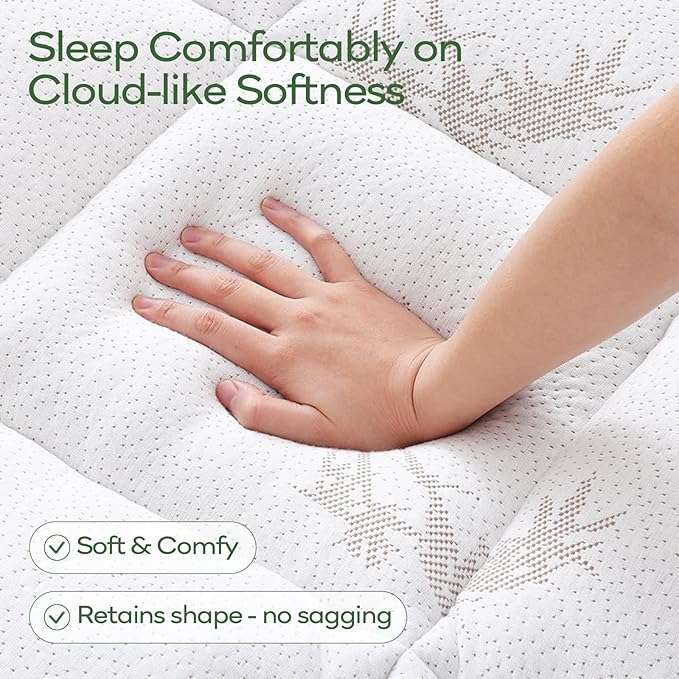 OLANLY California King Mattress Topper – Viscose Made from Bamboo, Cooling Soft Pillow Top Mattress Pad for Back Pain Relief, Plush Down Alternative Fill Bed Topper with Elastic Deep Pocket, White