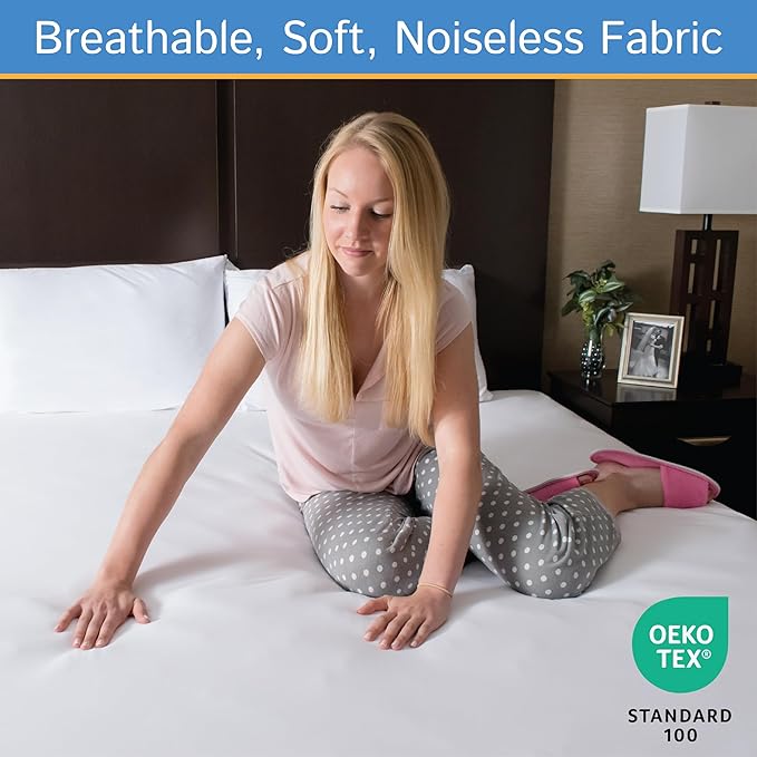 RV Short Full Mattress Protector (48” W x 75" L) Fits 5"-8" Depth - Waterproof Zippered Encasement - Fits Three Quarter 3/4 Full Mattress - Hypoallergenic Premium Bed Cover