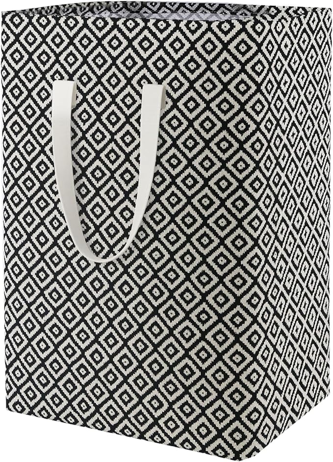 Waterproof Laundry Hamper Collapsible Laundry Basket Leather Handle Laundry Bag Large Clothes Storage Toy Organization for Bathroom Bedroom Laundryroom College Dorms (Pop-Up Laundry Hampers-004) by %E2%80%8ETeLUVHome
