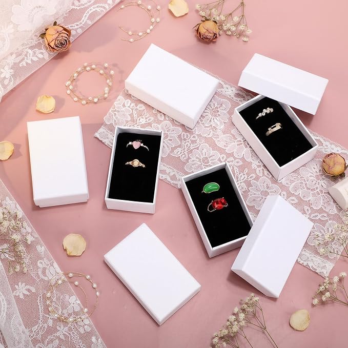 Batiyeer 36 Pcs Cardboard Jewelry Gift Boxes Jewelry Boxes Packaging Small Earring Gift Box with Lids for Necklace Ring Bracelet Party - Image 6