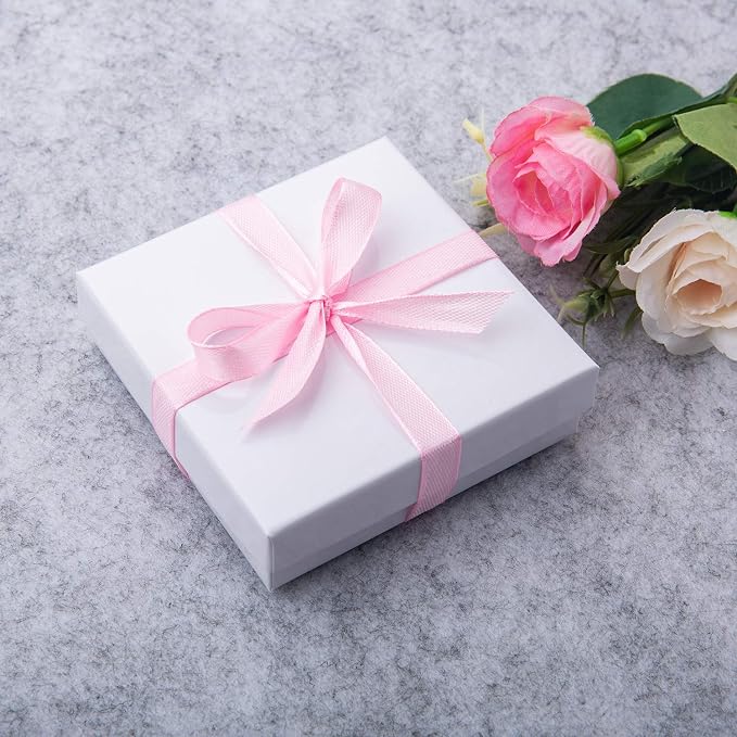GEFTOL Jewelry Gift Boxes 40 Pack 3.5x3.5x1 Inch Cardboard Jewelry Boxes,Small Gift Boxes for Jewelry Earrings Necklaces Handmade Bangles Bracelets(White) - Image 5
