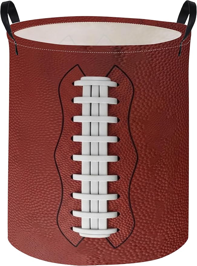 Kids Laundry Basket Football Hamper for Nursery Hamper Cute Kids Storage Bin Room Decor for Home(Football) by DDBASKET