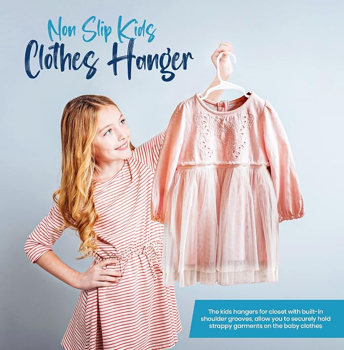 Utopia Home 360 Pack Kids Hangers - 11.5 Inch Plastic Baby Hangers for Closet - Childrens Hanger for Clothes & Infant Hanger for Closet - Ideal for Everyday Standard Use (White) - Image 5