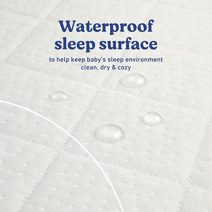 Graco Premium Waterproof Crib and Toddler Mattress Protector (1 Pack) – GREENGUARD Gold Certified, Machine-Washable & Dryer-Friendly, Waterproof Sleep Surface, Fits Baby Crib & Toddler Bed Mattress