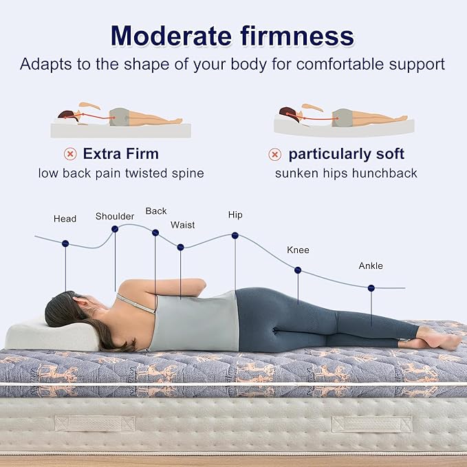 Premium Foam Twin XL Mattress Topper -Thick 9-Layer Modern Comfort Topper, 60-mil Foam-Back Pain Relief & Comfort Support, Breathable & Hypoallergenic