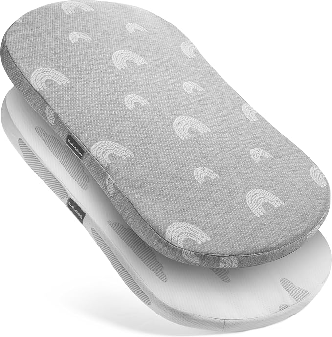 Baby Bassinet Mattress Topper, Waterproof Replacement Pad with Removable & Washable Mattress Covers (for Maxi-COSI Lora)