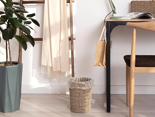 StorageWorks Wicker Waste Basket, Small Trash Can with Handwoven Seagrass, Wicker Garbage Can for Bedroom, Bathroom, 1 Pack - Image 7