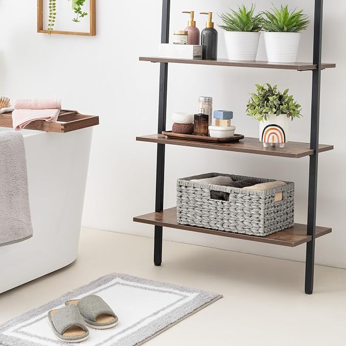 GRANNY SAYS Wicker Storage Baskets for Shelves, Waterproof Wicker Baskets for Organizing, Woven Basket for Shelves, Decorative Basket for Living Room, Grey - Image 3