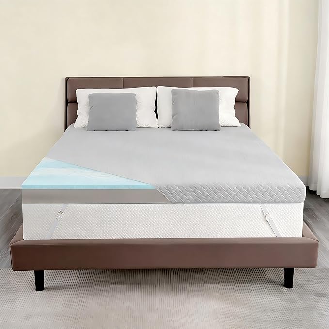 Extra Firm Mattress Topper Full, 3 Inch High-Density Firm Mattress Pad for Back Pain Relief, Bed Topper with Removable Cover, No Smell, No Slip, CertiPUR-US Certified,75" x 54"
