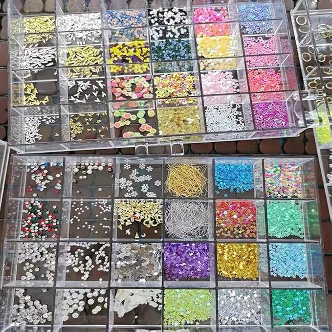 Feadily Acrylic Jewelry Organizer Box, Jewelry Drawer Organizer With 5 Drawers 120 Grids, Clear - Image 5