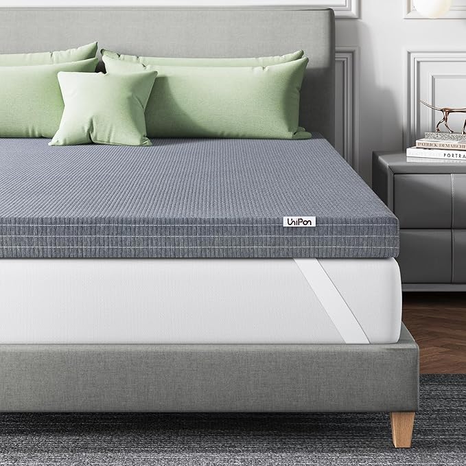 Extra Firm Mattress Topper King, 3 Inch Extra Frim Memory Foam Bed Topper for Back Pain Relief and Spinal Alignment, Mattress Pad CertiPUR-US Certified