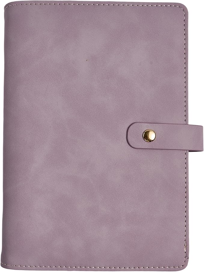 Travel Jewelry Binder Organizer Storage Book - Jewelry Boxes PU Leather Organizer Case with Zipper Velvet Pouches for Women Gifts - Pale Lilac - Image 3