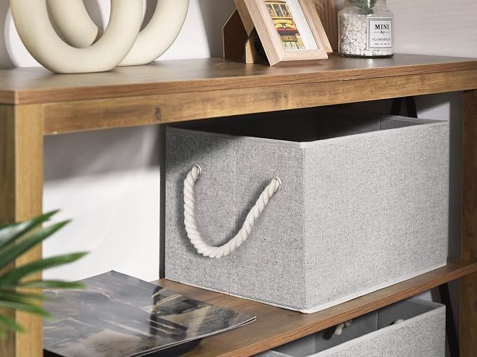 StorageWorks Fabric Storage Bins for Shelves, Storage Baskets for Closet Organization, Organizer Bins for Clothes Storage, Gray, Extra Large, 3-Pack - Image 7