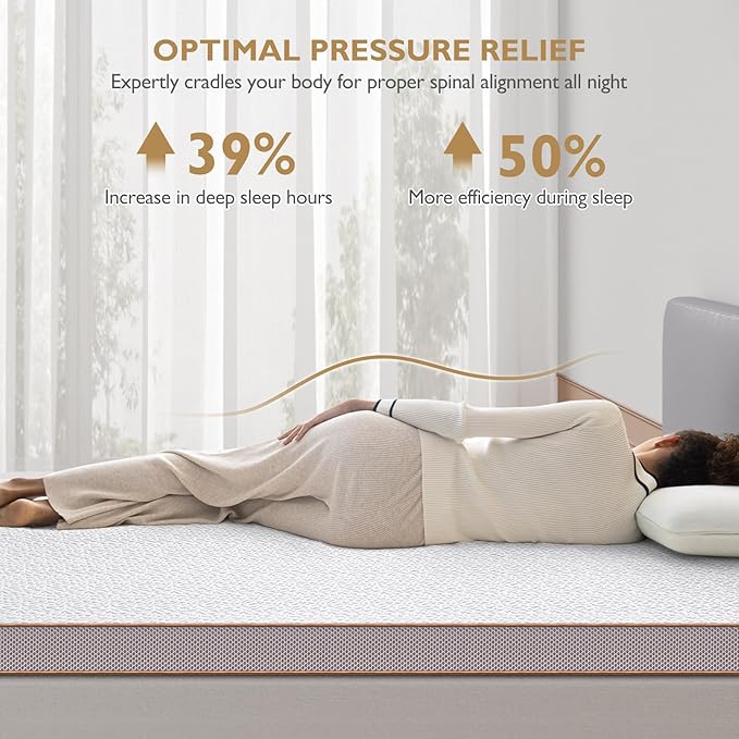 BedStory 4 Inch Mattress Topper Twin XL for College Dorm - Gel Memory Foam Bed Toppers with Breathable Removable Cover, CertiPUR-US Certified Comfort