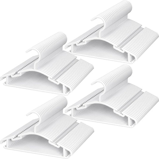 GoodtoU Baby Hangers 100Pack Kids Plastic Baby Clothes Hangers for Closet Small Children Infant Toddler Child, White by GoodtoU