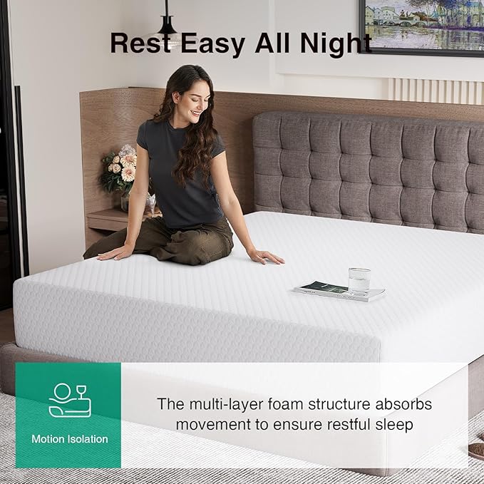 Novilla King Mattress 14 Inch, King Size Memory Foam Mattress for Pressure Relief & Supportive Comfort, Cool Refreshing Sleep Mattress in a Box, CertiPUR-US Certified, Medium Firm