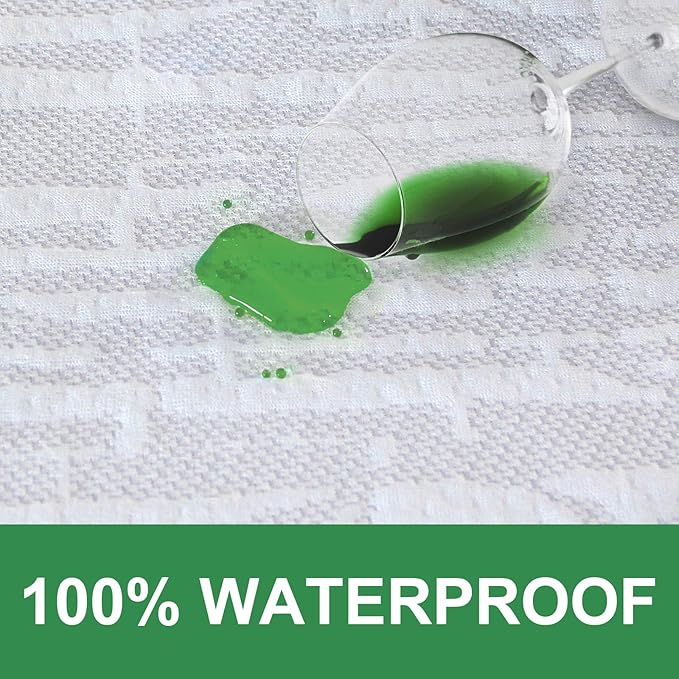 Twin Mattress Protector Waterproof, Ultra Soft Viscose 3D Air Fabric, Mattress Pad Cover Twin, Fitted Up to 14" Deep
